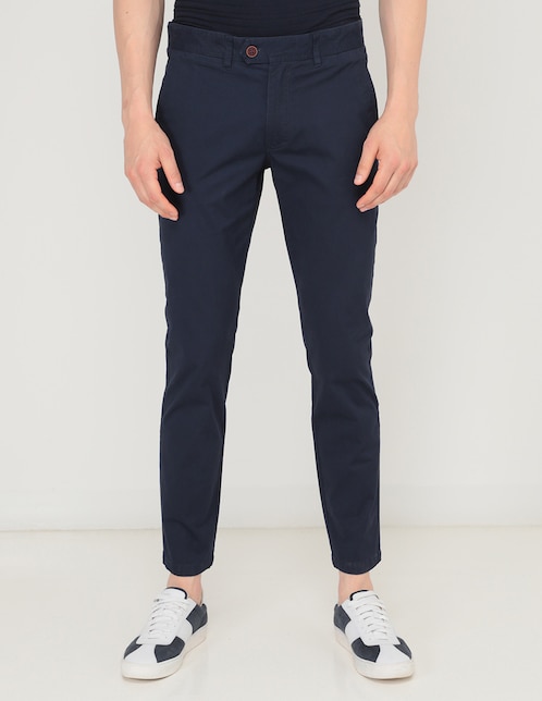 Pantalón chino slim de algodón para hombre 1