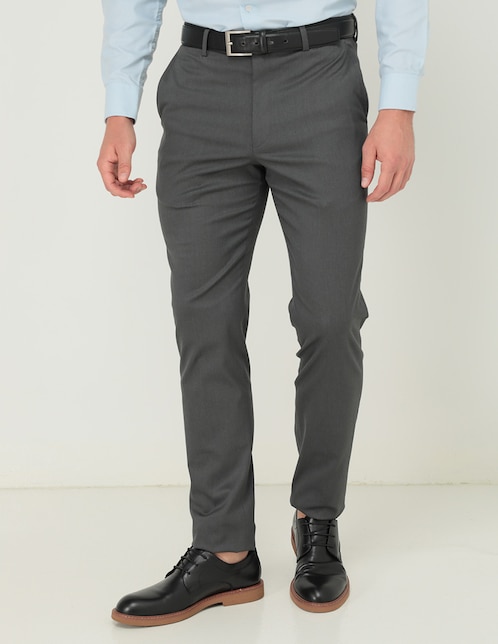 Pantalón de vestir business casual recto Perry Ellis para hombre