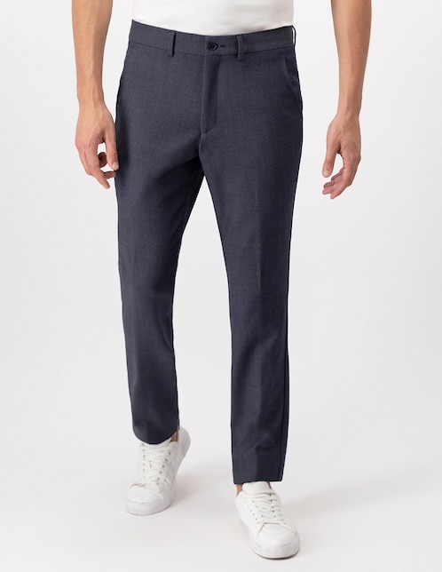 Pantalón de vestir slim de lana para hombre 1