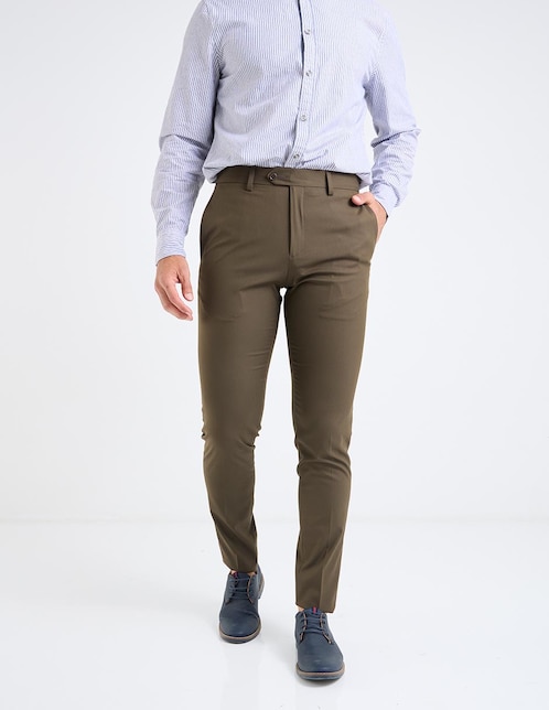 Pantalón de vestir slim para hombre 1