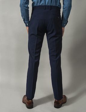 Pantalón de vestir slim Puroego de algodón para hombre