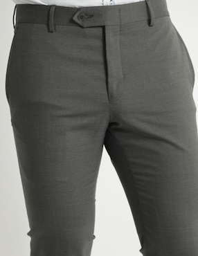Pantalón de vestir slim Calderoni de lana para hombre