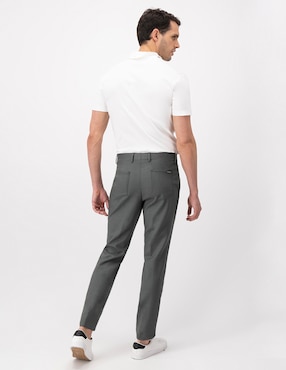Pantalón de vestir casual slim Calderoni de lana para hombre