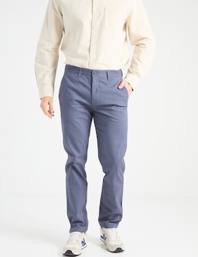 Pantalón business casual de vestir slim Spagnolo de algodón para hombre