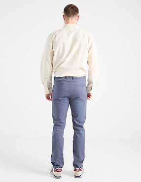 Pantalón business casual de vestir slim Spagnolo de algodón para hombre