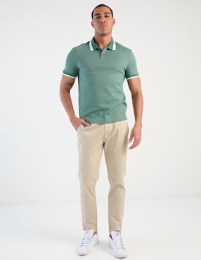 Pantalón de vestir chino recto Spagnolo de algodón para hombre