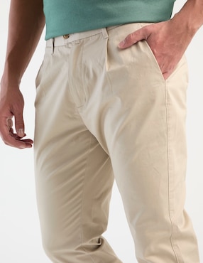 Pantalón de vestir chino recto Spagnolo de algodón para hombre