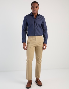 Pantalón recto Spagnolo de algodón para hombre