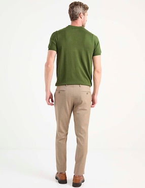 Pantalón de vestir chino recto Claiborne para hombre