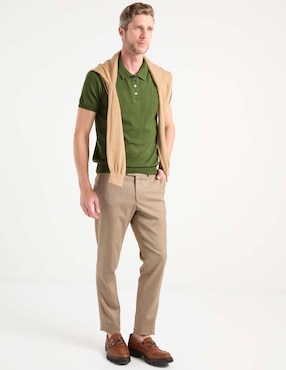 Pantalón de vestir chino recto Claiborne para hombre