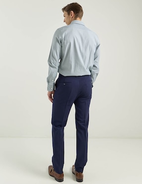 Pantalón de vestir slim Puroego de algodón para hombre