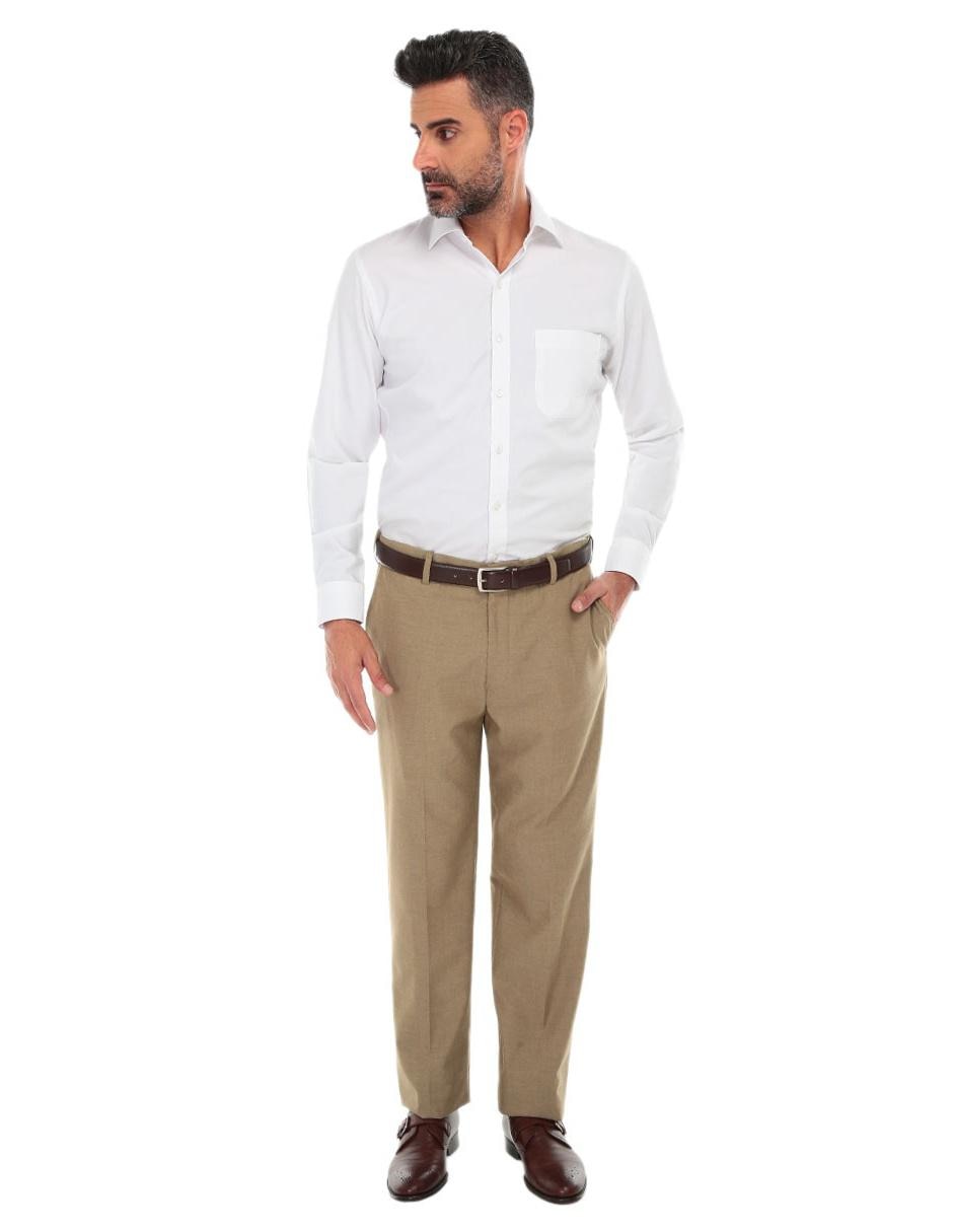 PANTALON VESTIR SANSABEL, 36-34, KHAKI