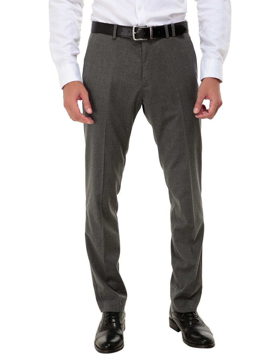 Pantalón de vestir Puroego corte regular fit gris oxford en Liverpool