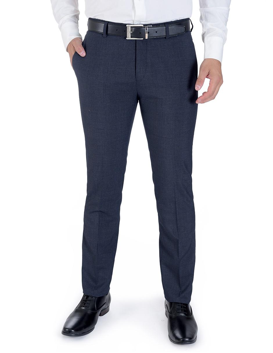 Pantalón Vestir Sin Pinzas Cintura Ajustable Classic Fit - YALE