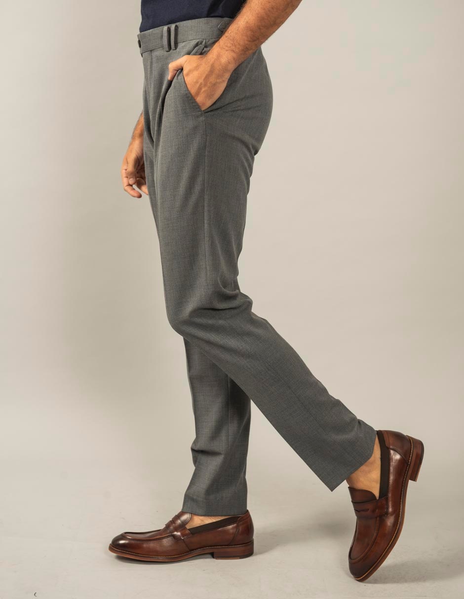 Pantalón de vestir slim de algodón para hombre 2