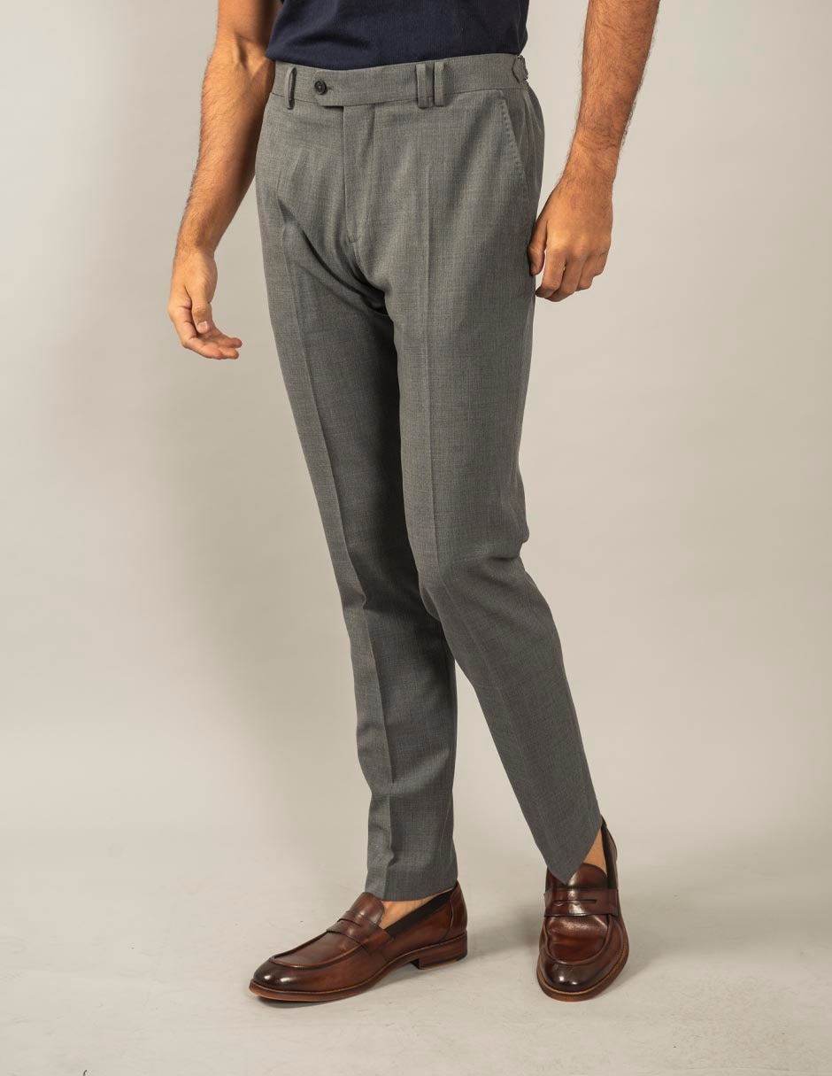 Pantalón de vestir slim de algodón para hombre 5