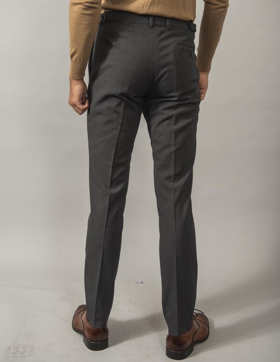 PANTALON VESTIR PUR, 32-34, GRIS MEDIO