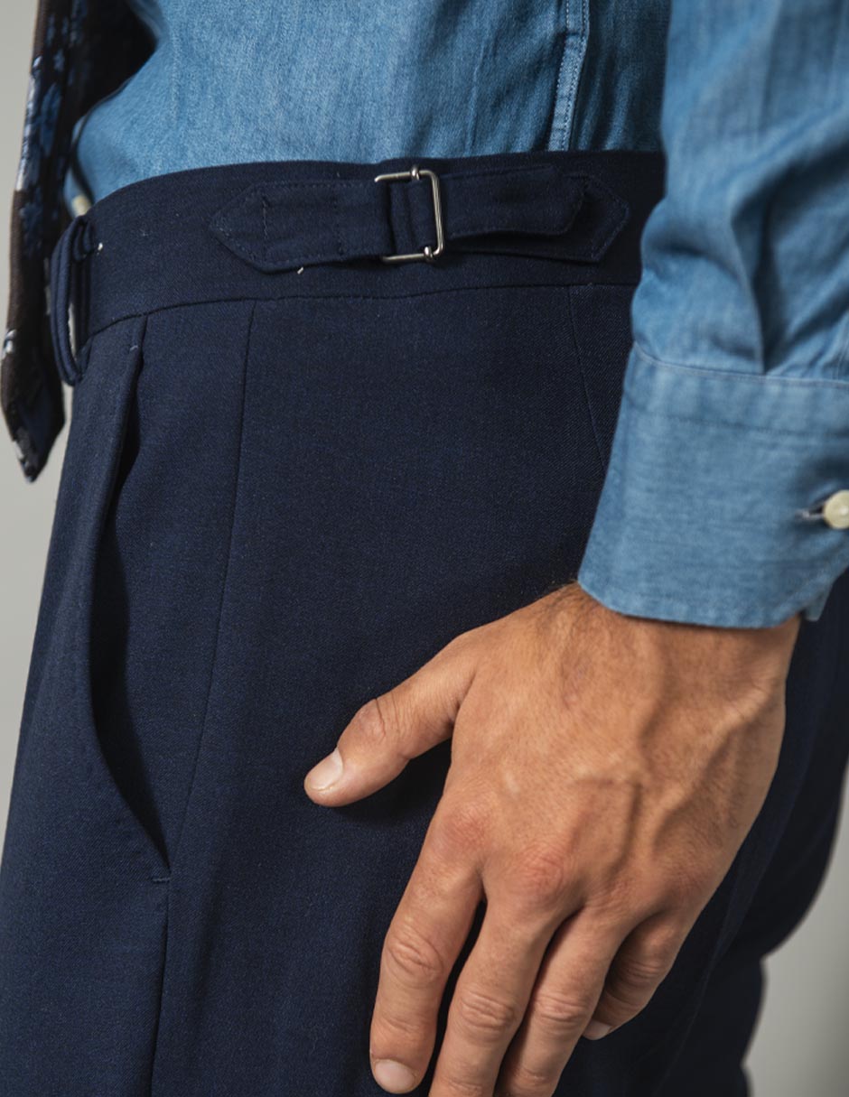 Pantalón de vestir slim de algodón para hombre 6