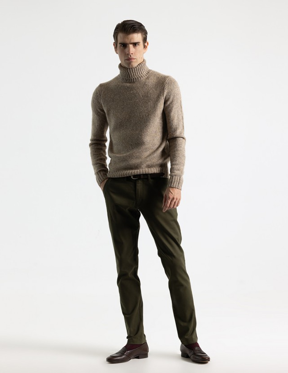 Pantalón chino slim de algodón para hombre 3