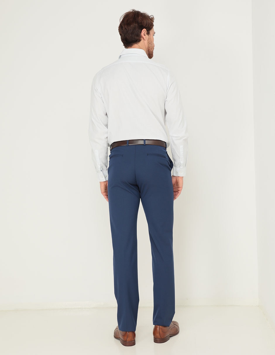 Pantalón de vestir business casual recto para hombre 2