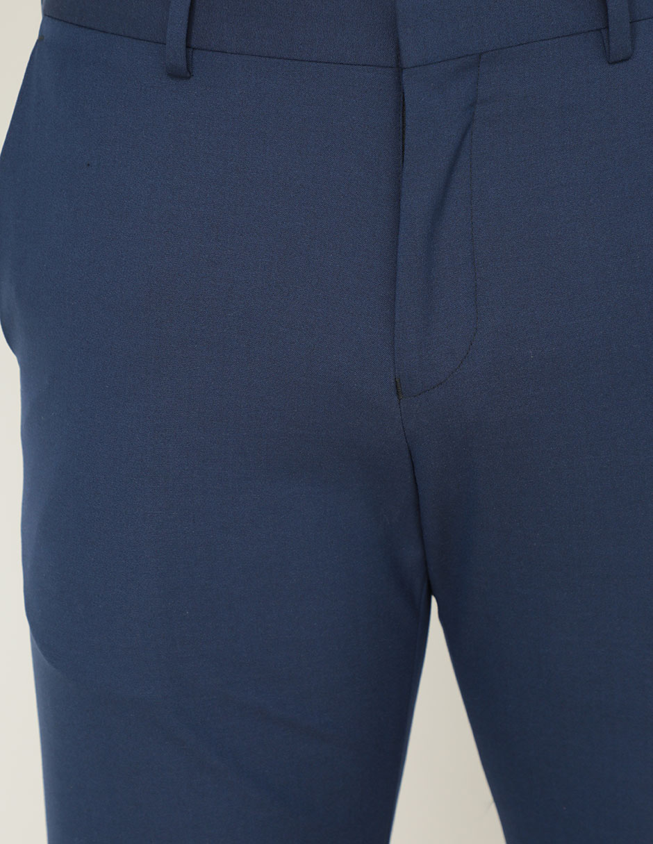 Pantalón de vestir business casual recto para hombre 4
