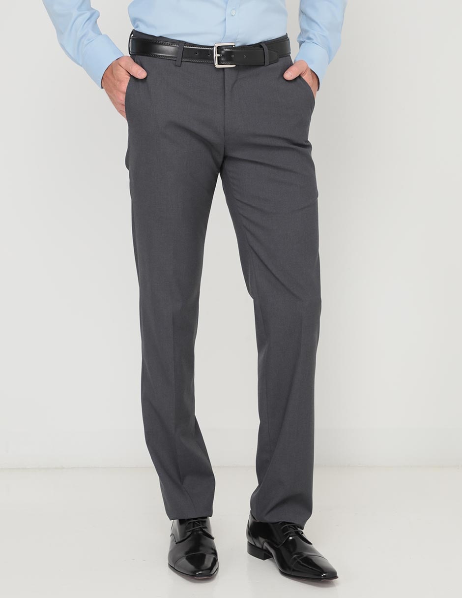Pantalón de vestir business casual recto para hombre 1