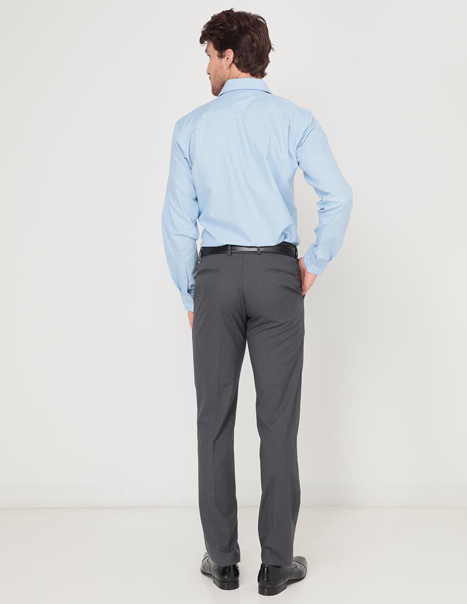 Pantalón de vestir business casual recto para hombre 2