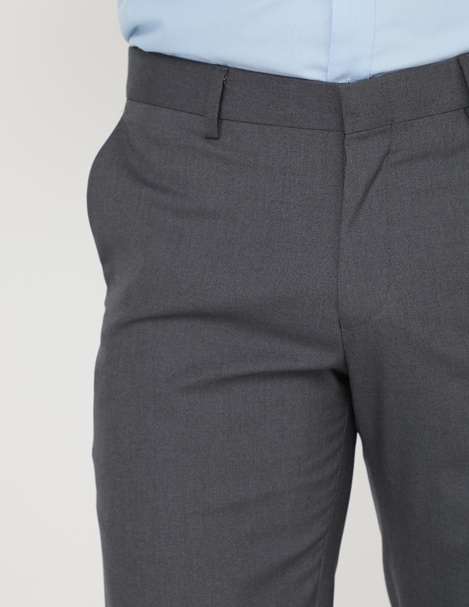 Pantalón de vestir business casual recto para hombre 4