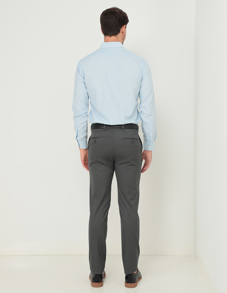 Pantalón de vestir business casual recto para hombre 2