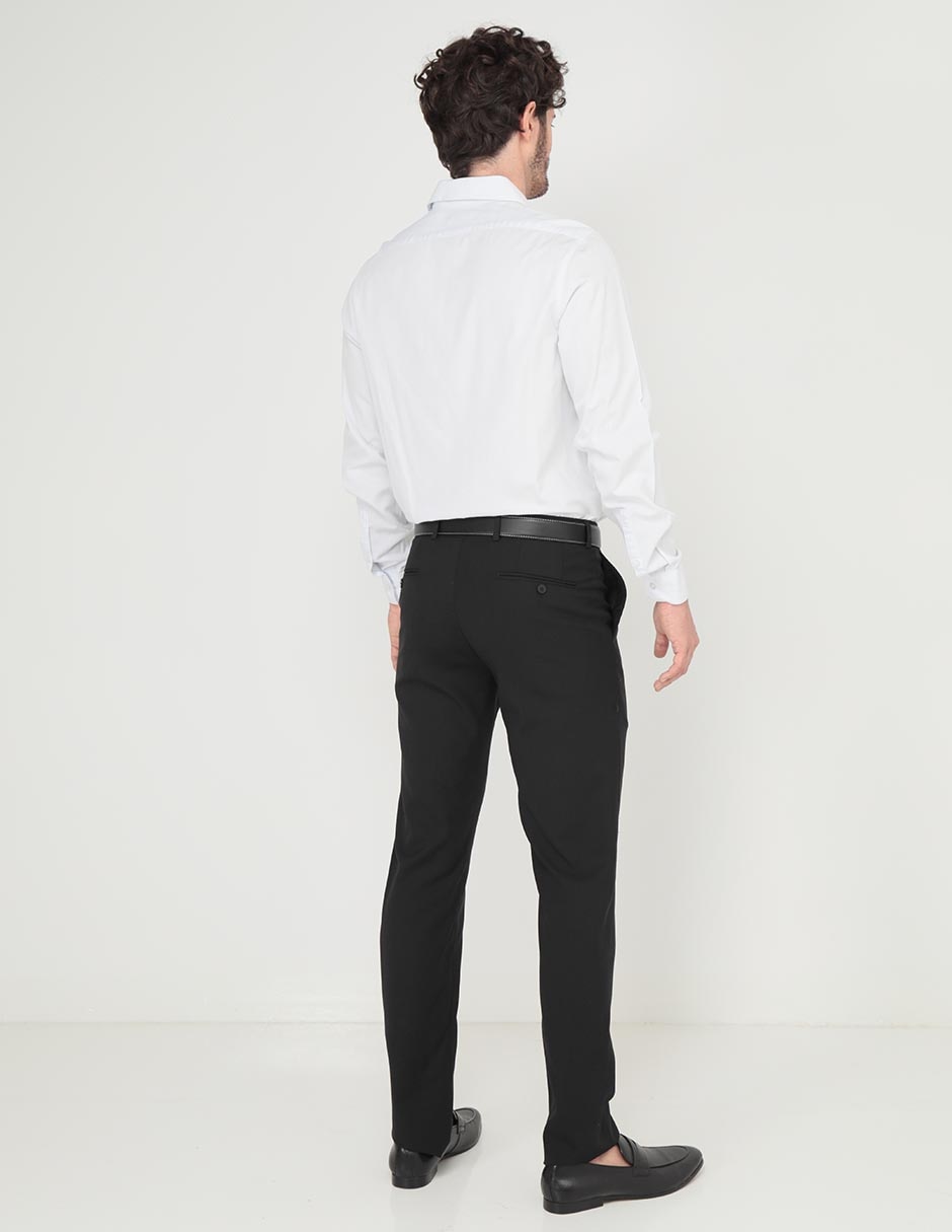 Pantalón de vestir slim de lana para hombre 2