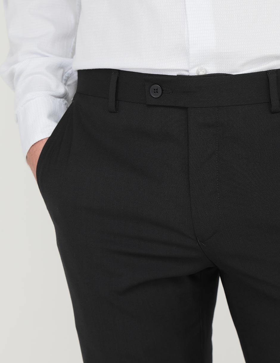 Pantalón de vestir slim de lana para hombre 4