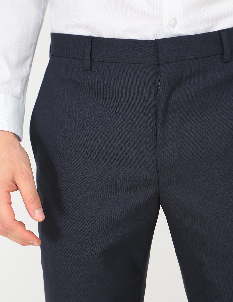 Pantalón de vestir business casual slim para hombre 4