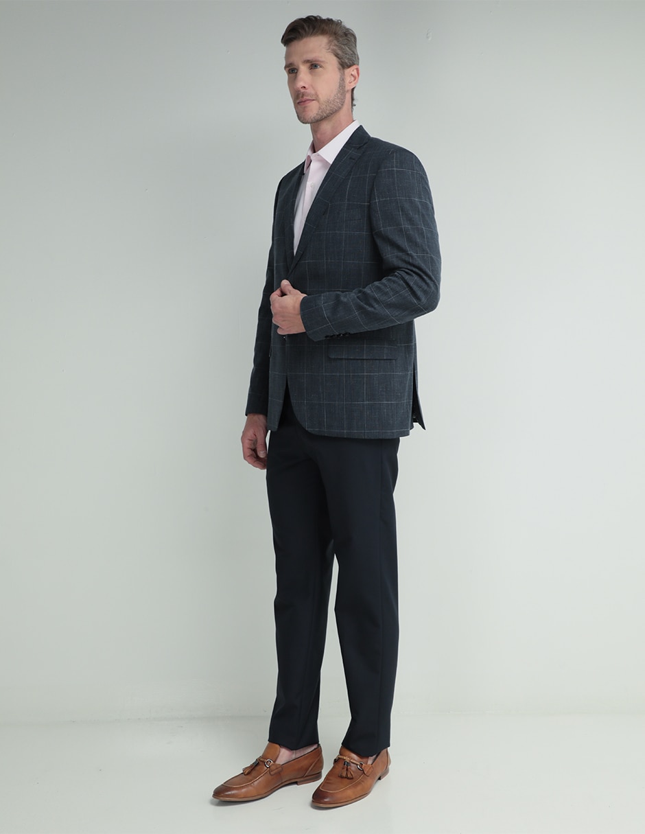 PANTALON VESTIR JB, 34-34, AZUL MARINO