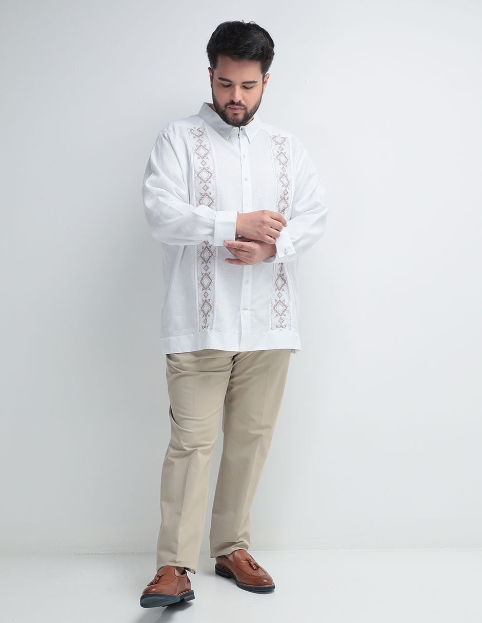 Pantalón de vestir recto de algodón para hombre 3