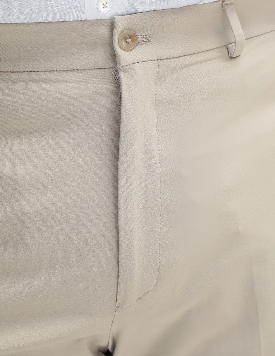 Pantalón de vestir recto de algodón para hombre 4