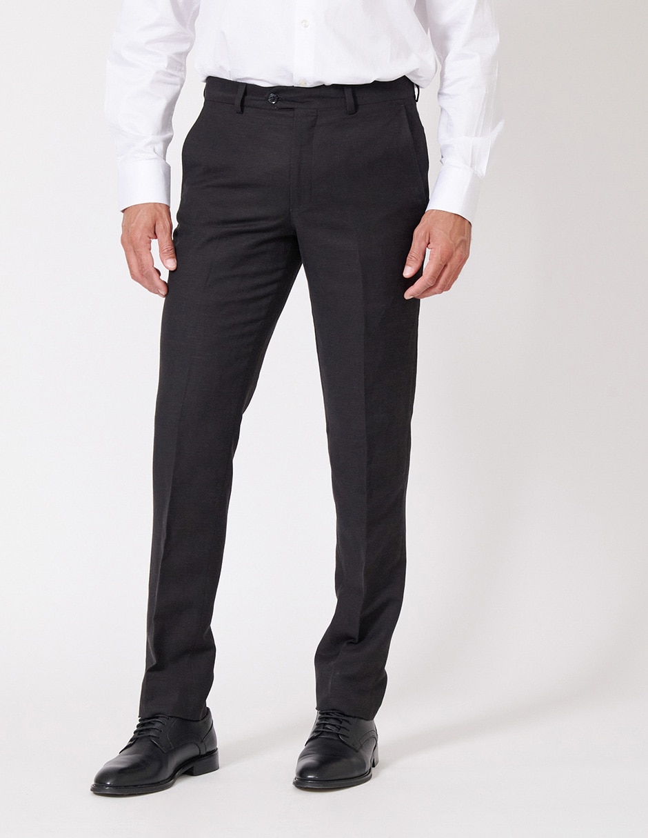 Pantalón de vestir regular de lino para hombre 3