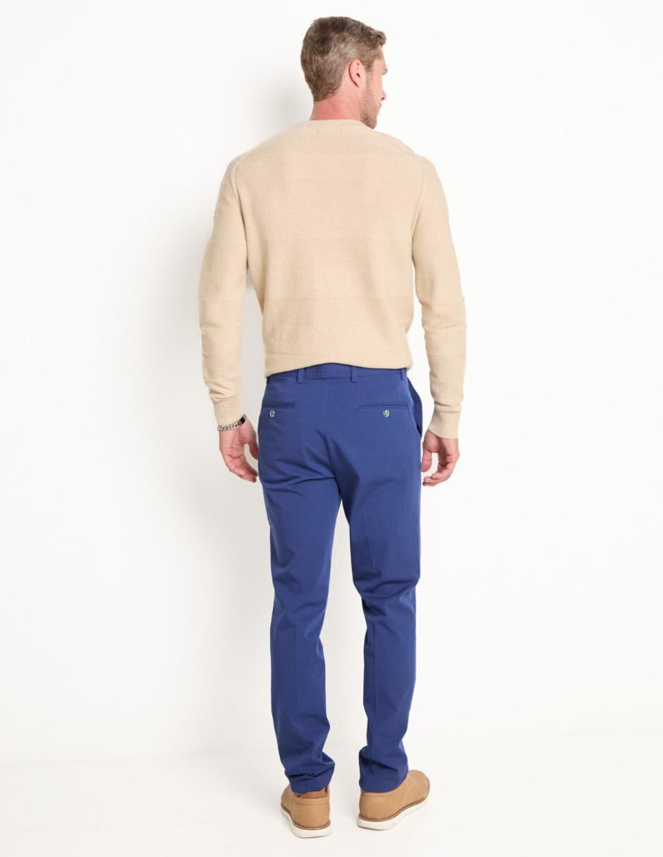 Pantalón de vestir slim de algodón para hombre 2
