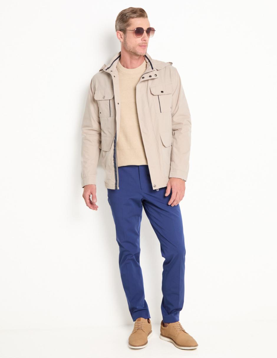 Pantalón de vestir slim de algodón para hombre 3