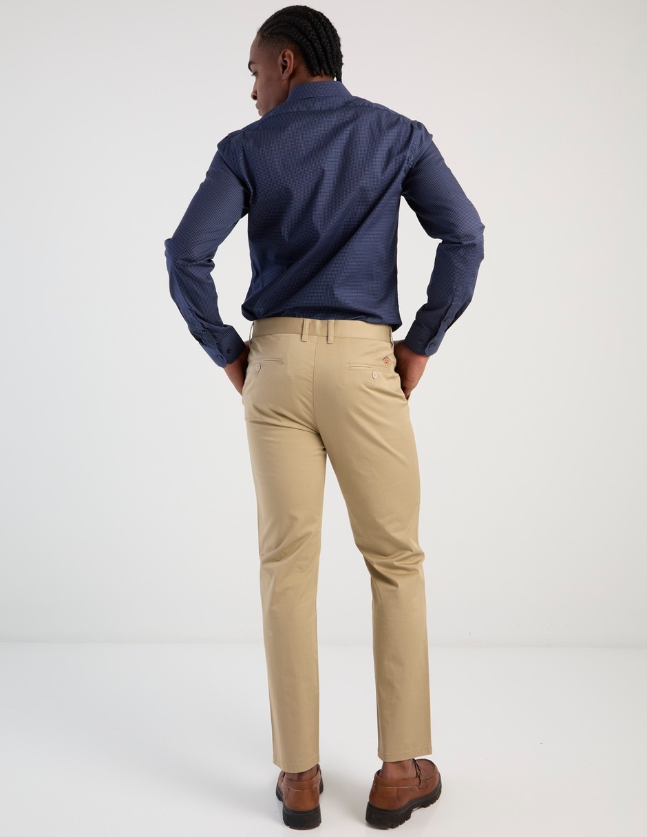 Pantalón recto de algodón para hombre 2