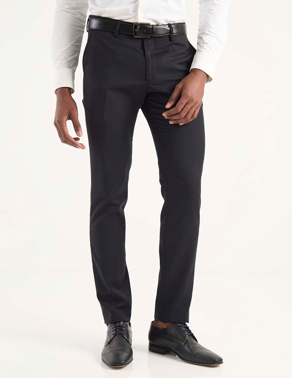 Pantalón de vestir slim de lana para hombre