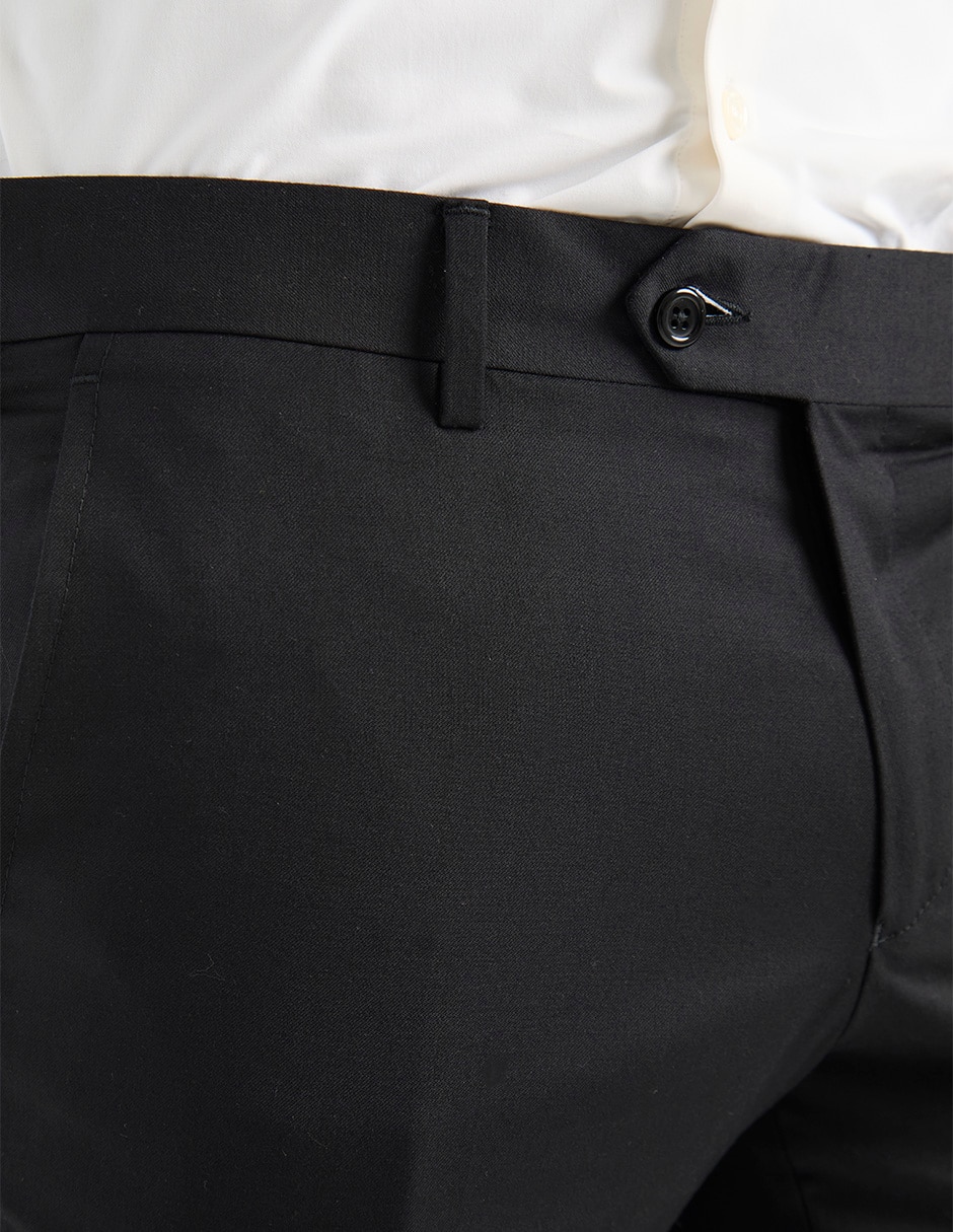 Pantalón de vestir slim de lana para hombre 4