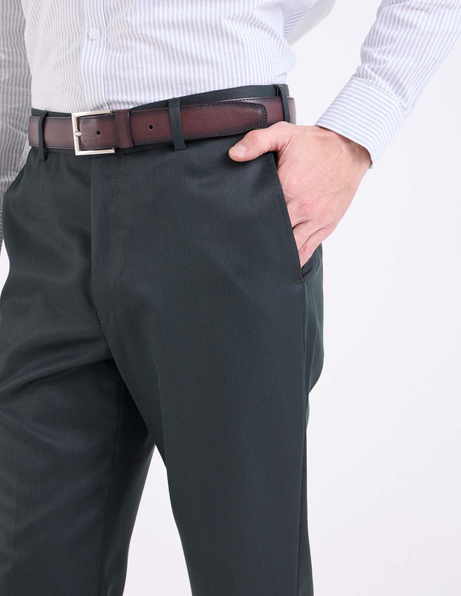 Pantalón de vestir regular para hombre 4