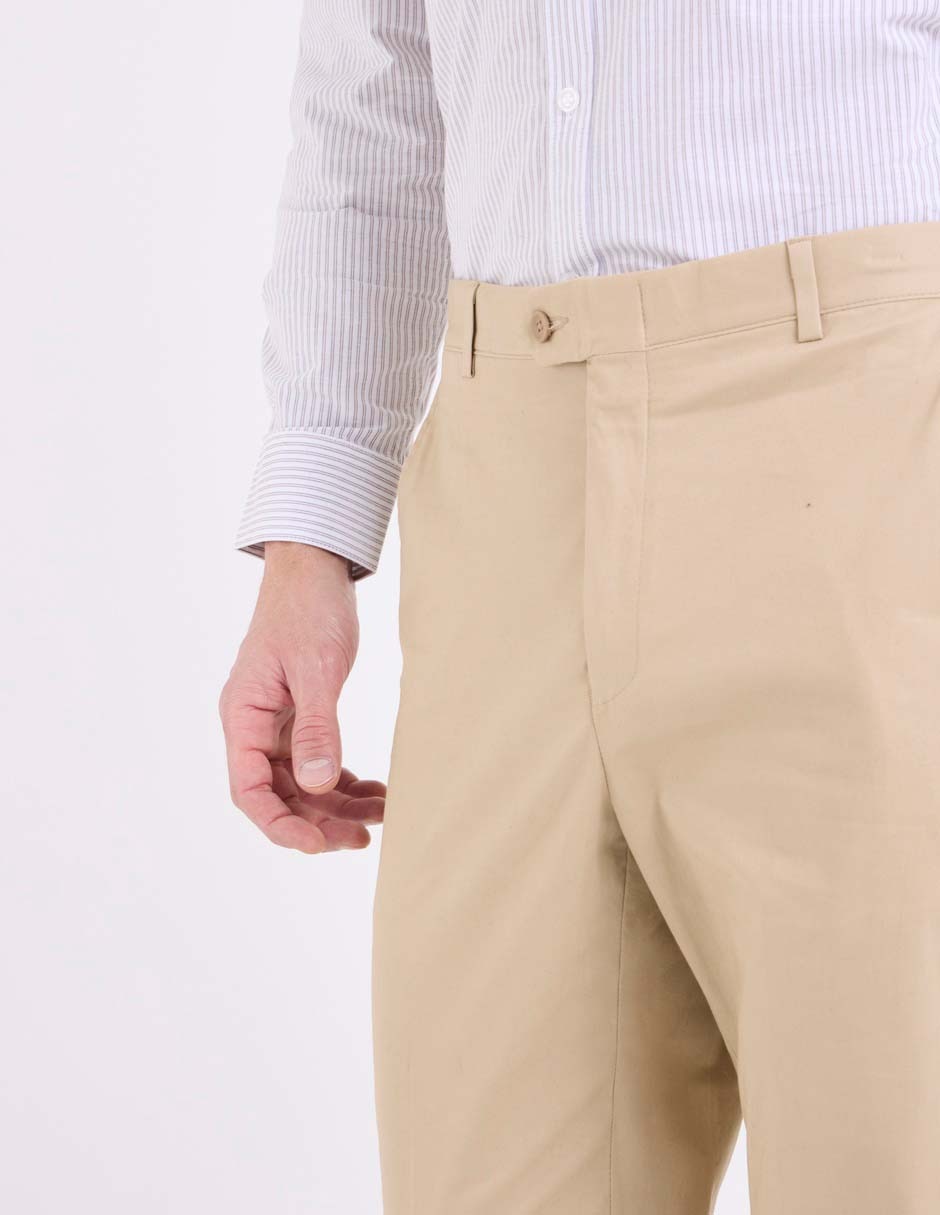Pantalón de vestir regular de algodón para hombre 7