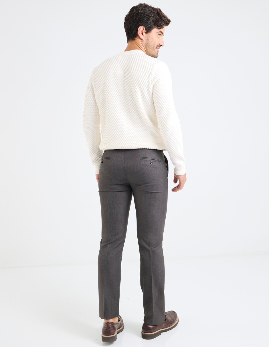 Pantalón de vestir regular para hombre 2