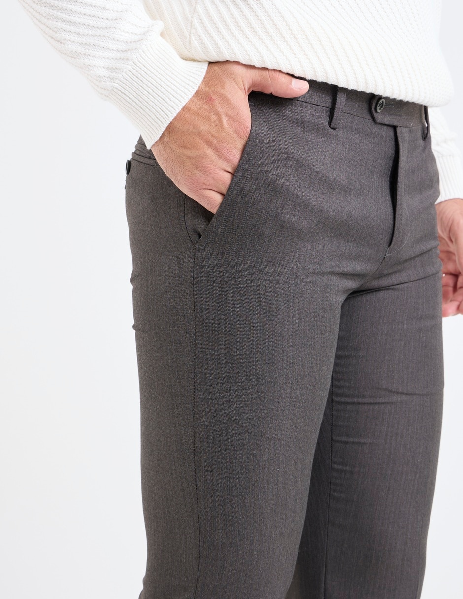Pantalón de vestir regular para hombre 4