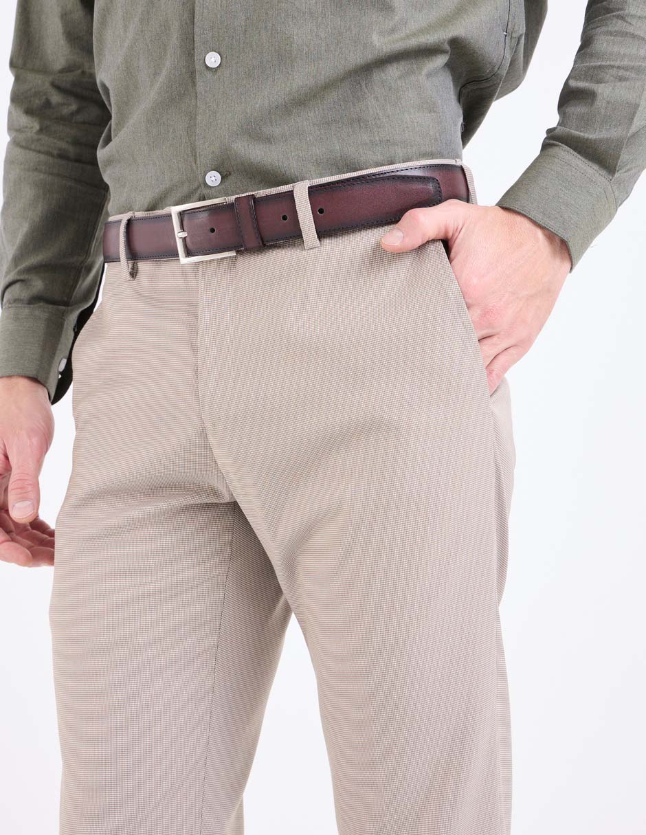 Pantalón de vestir regular para hombre 4