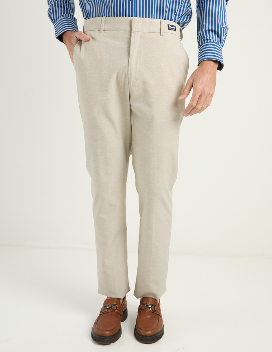 Pantalón de vestir chino regular para hombre