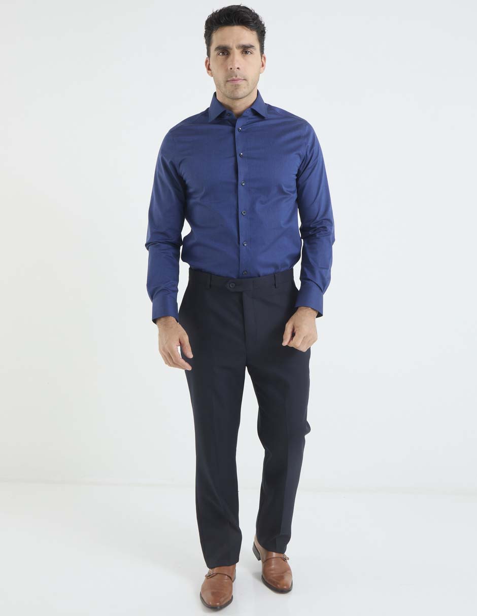 Pantalón de vestir business casual straight para hombre 3