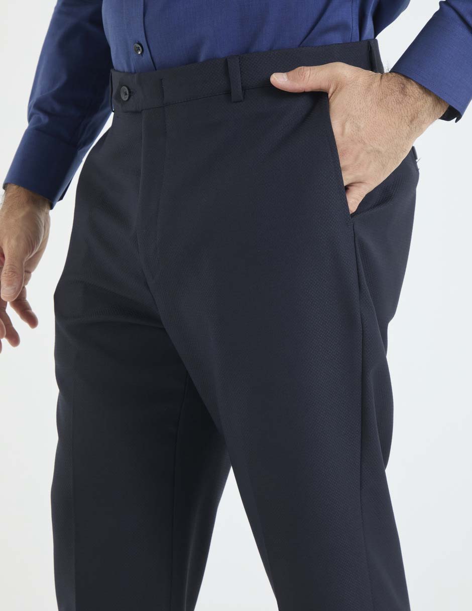 Pantalón de vestir business casual straight para hombre 4