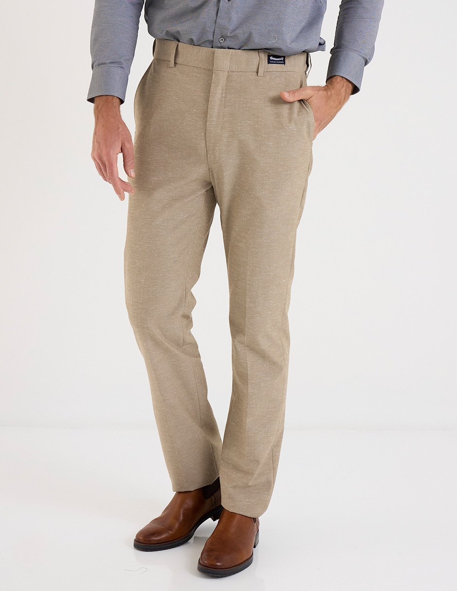 Pantalón de vestir chino regular para hombre Pantalón de vestir chino regular para hombre